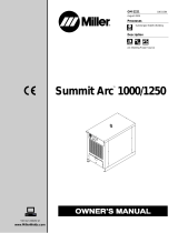 Miller Summit Arc 1000 Owner's manual
