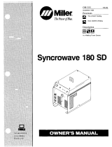 Miller SYNCROWAVE 180 SD 208/230 VOLTS Owner's manual