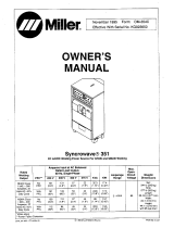 Miller Syncrowave 351 Owner's manual