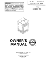 Miller THUNDERBOLT 225P Owner's manual