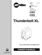 Miller THUNDERBOLT XL 225 Owner's manual