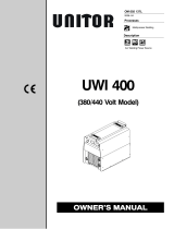 Miller UWI 400 Owner's manual