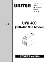 Miller UWI 400 (380/440 VOLT MODEL) Owner's manual