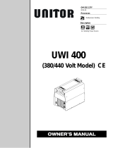 Miller UWI 400 (380/440 VOLT MODEL) CE Owner's manual