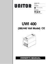 Miller UWI 400 (380/440 VOLT MODEL) CE Owner's manual