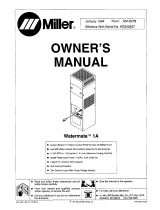 Miller WATERMATE 1A Owner's manual