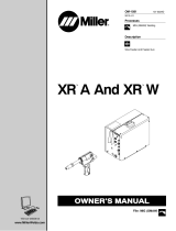 Miller XR CONTROL AND XR W GUN Owner's manual