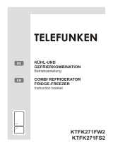 Telefunken KTFK271FW2 Kühl-gefrierkombination Owner's manual