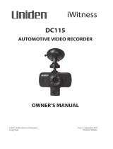 Uniden DC115 Owner's manual