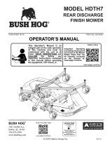 Bush Hog Finishing Mower User manual