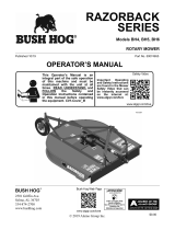 Bush Hog Single-Spindle Rotary Cutter Owner's manual