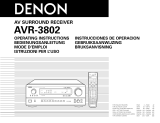 Denon AVR-3802 User manual