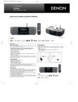 Denon S-52 Quick start guide