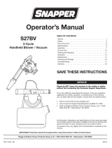 Snapper 41AR2HBC707 User manual