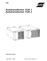 ESAB Autotransformer TUA 1, Autotransformer TUA 2 User manual