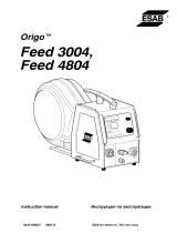 ESAB Feed 3004, Feed 4804 - Origo™ Feed 3004, Origo™ Feed 4804, Aristo® Feed 3004, Aristo® Feed 4804 User manual