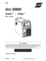 ESAB Arc 5000i User manual