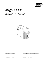 ESAB Mig L3000i Origo™ Mig L3000i User manual