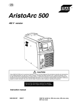 ESAB AristoArc 500 User manual