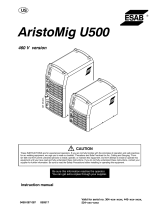 ESAB AristoMig U500 User manual