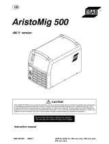 ESAB AristoMig 500 User manual