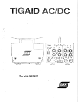 ESAB TIGAID 315 AC/DC User manual