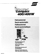 ESAB POWER COMPACT 400 User manual