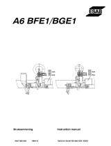 ESAB A6 BFE1 / BGE1 User manual