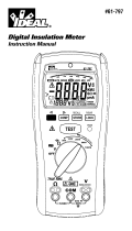 Ideal Insulation Tester Operating instructions