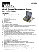 Ideal Earth Ground Tester, 3-Pole Operating instructions