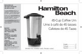 Hamilton Beach 40519 User manual