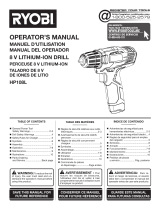 Ryobi HP108L Owner's manual