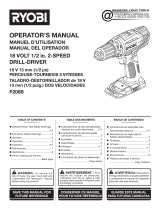 Ryobi P884 Owner's manual