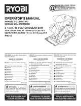 Ryobi P825 Owner's manual