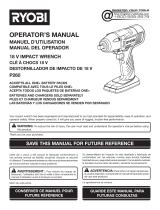 Ryobi P2680 Owner's manual
