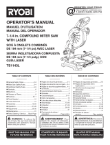 Ryobi TS1143L Owner's manual