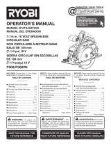 Ryobi P508 Owner's manual