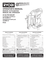 Ryobi P318-P163 Owner's manual