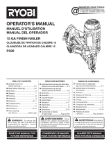 Ryobi P330 Owner's manual