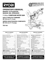 Ryobi TS1144 Owner's manual