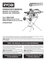 Ryobi RTS22 Owner's manual