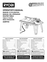 Ryobi A25RT03 Owner's manual