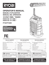 Ryobi P742 Owner's manual