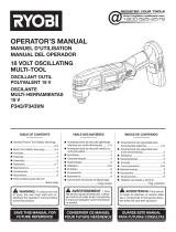 Ryobi P343B Owner's manual