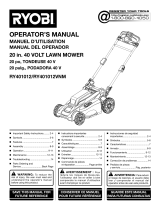 Ryobi RY401012BTLVNM Owner's manual