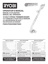 Ryobi P2036 Owner's manual