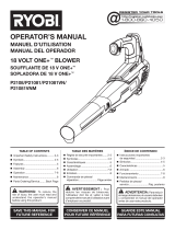 Ryobi P21081A Owner's manual