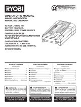 Ryobi RY401130 Owner's manual