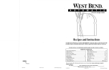 West Bend 41086 User manual