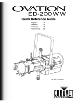 Chauvet Professional Ovation ED-200WW Reference guide